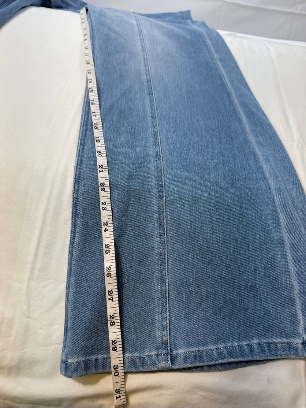 Halara Flex Denim Wide Leg Jeans Medium Stretch High Rise Light Wash - Picture 11 of 13
